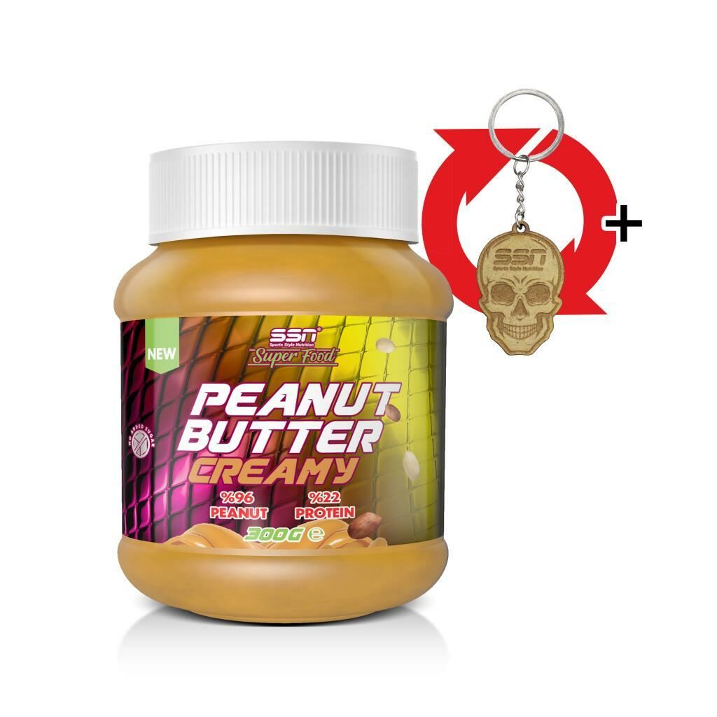 SuperFood Peanut Butter Creamy- Fıstık Ezmesi  300 Gr Sağlıklı Atıştırmalık