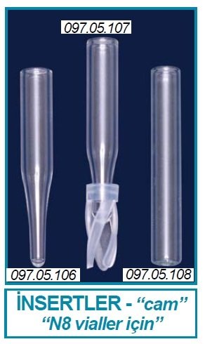 İSOLAB 097.05.108 insert - 0.25 ml - silindirik (100 adet)