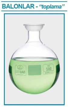 İSOLAB 030.56.100 balon - toplama - 100 ml (1 adet)