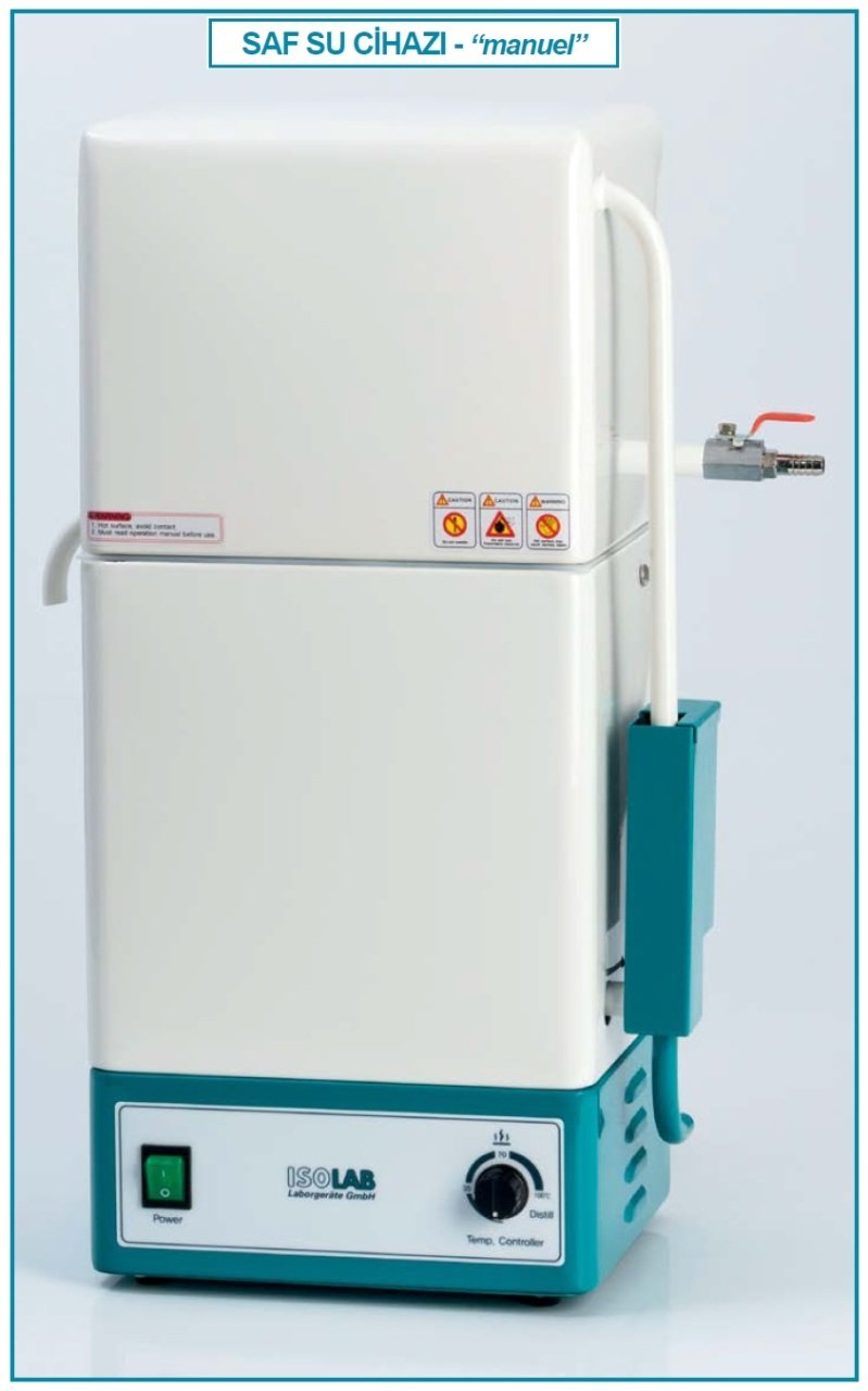 İSOLAB 623.01.004 destile cihazı - su - deposuz - 3.5 lt/saat (1 adet)