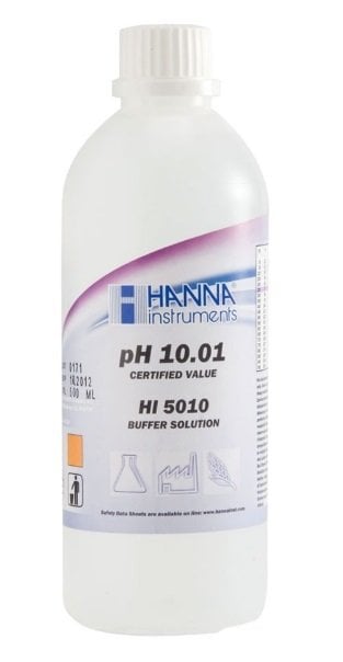 HANNA HI5010 pH 10.01 -  25oC Technical Calibration Buffer, 500 mL