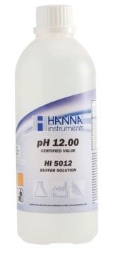 HANNA HI5012 pH 12.00 -  25oC Technical Calibration Buffer, 500 mL