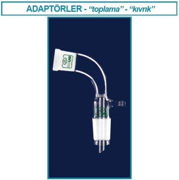 İSOLAB 065.40.014 adaptör - alım - vakum için - eğimli - dişi: NS14/23 - erkek: NS14/23 (1 adet)
