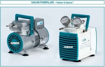 İSOLAB 622.11.001 pompa - vakum & basınç - diyafram - 15 lt/dak (1 adet)