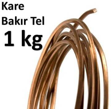 1.2 mm Kare Bakır Tel 1 KG