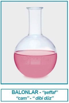 İSOLAB 029.01.500 balon - cam - dibi düz - 500 ml (10 adet)