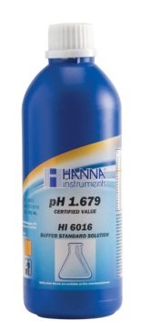 HANNA HI6016 pH 1.679  -  25oC Millesimal Calibration Buffer, 500 mL