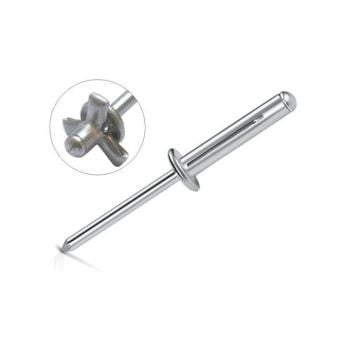 Alüminyum Bulb Yarıklı Perçin Çatı için 4x13.6 mm - 1000 adet