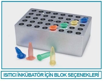 İSOLAB 604.01.104 inkübatör bloku - 17.0 mm delik çapı- 28 delik (1 adet)