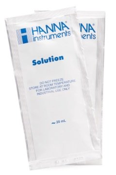 HANNA HI70030P 12,880 uS/cm -  25oC EC Calibration Standard Sachets, (25 x 20mL)