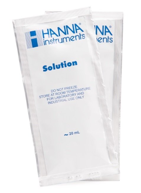 HANNA HI70031P 1,413 uS/cm -  25oC EC Calibration Standard Sachets, (25 x 20mL)