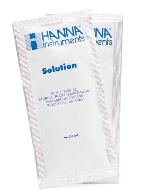 HANNA HI70038C 6.44 g/L (ppt) -  25oC TDS Calibration Standard Sachets with Certificate of Analysis, (25 x 20mL)