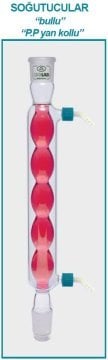 İSOLAB 033.14.403 soğutucu - bullu - 400 mm - dişi:NS29/32 - erkek:NS29/32 - P.P yan kol (1 adet)