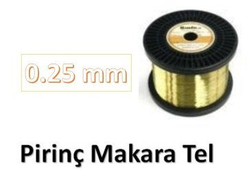 0.25 mm Makara Pirinç Tel  - 1540 gram