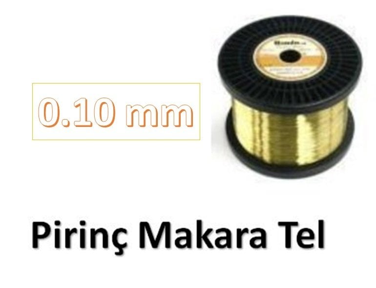 0.1 mm Makara Pirinç Tel - 1780 gram