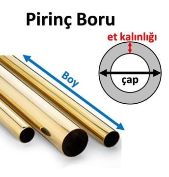 20 mm Pirinç Boru