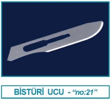 İSOLAB 048.51.021 bistüri ucu - no:21 (100 adet)