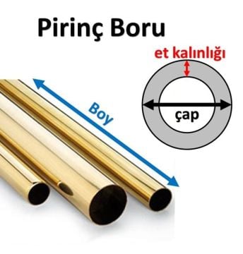 16 mm Pirinç Boru