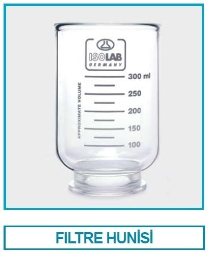 İSOLAB 043.03.003 filtre hunisi - vakum filtre düzeneği için (1 adet)