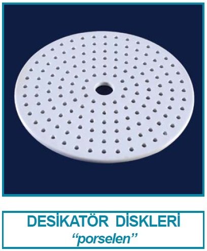 İSOLAB 039.05.250 desikatör diski - porselen - 250 mm (1 adet)