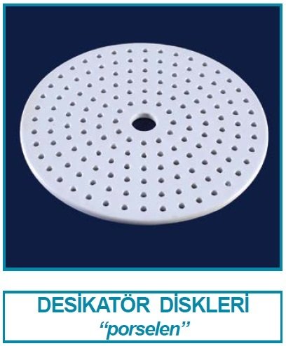 İSOLAB 039.05.300 desikatör diski - porselen - 300 mm (1 adet)