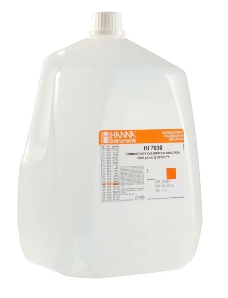 HANNA HI7030/1G 12880 uS/cm EC value -  25oC, 1 Gallon (3.78 L) bottle