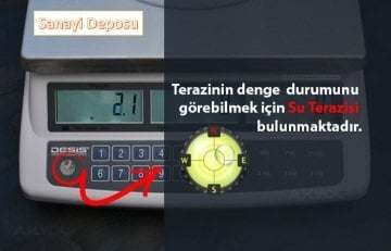 Desis ATC-30 Dijital Hassas Sayıcı Terazi - Hassasiyet: 1 gr. Max: 30 kg.