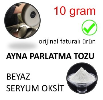 Ayna Parlatma Tozu Beyaz Seryum Oksit - 10 GRAM