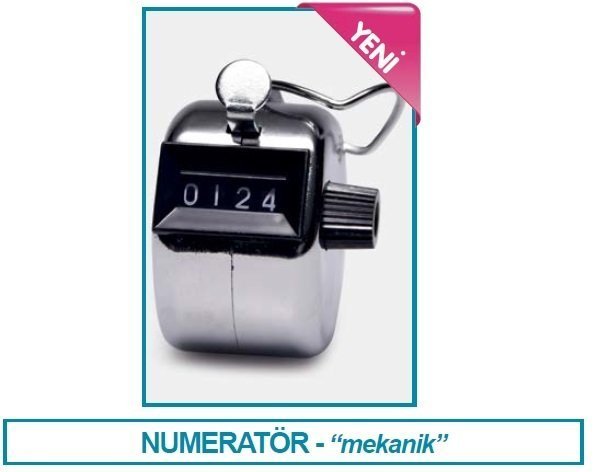İSOLAB 081.14.002 numeratör sayaç - mekanik (1 adet)
