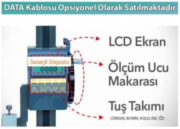 Dasqua 3130-8103 Tek Sütunlu Dijital Mihengir 300 mm