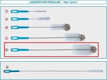 İSOLAB 071.02.002 fırça - büyük şişeler için (1 adet)
