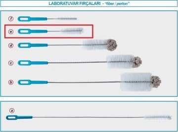 İSOLAB 071.02.005 fırça - standard tüpler için (1 adet)