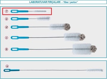 İSOLAB 071.02.006 fırça - dar çaplı tüpler için (1 adet)