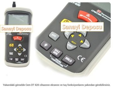 Cem DT-620 Anemometre & Infrared Termometre