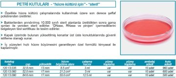 İSOLAB 120.13.035 petri kutusu - hücre kültürü için - 35 mm çap (960 adet)