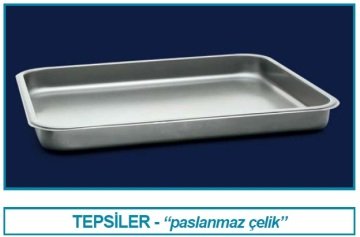 İSOLAB 062.42.920 tepsi - paslanmaz çelik - 500 x 700 x 50 mm - 17 l (1 adet)
