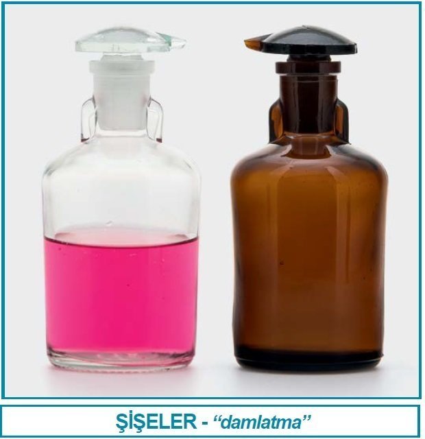 İSOLAB 062.02.100 şişe - damlatma - cam - şeffaf - 100 ml (1 adet)