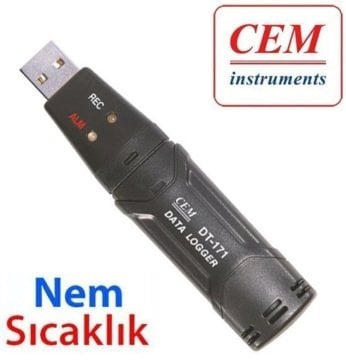 CEM DT-171 Sıcaklık ve Nem Kayıt Cihazı