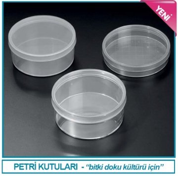 İSOLAB 120.12.100 kap - bitki kültürü için - 100 x 20 mm (200 adet)