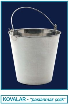 İSOLAB 062.62.910 kova - paslanmaz çelik - 10 lt (1 adet)