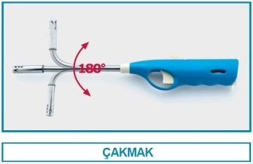 İSOLAB 050.10.001 bunzen beki çakmağı (1 adet)