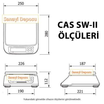 CAS SW II Dijital Hassas Terazi (15kg / 1gr)