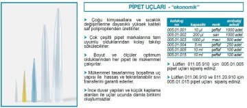 İSOLAB 005.01.015 pipet ucu - şeffaf - 10 ml - tip 2 - 100 adet