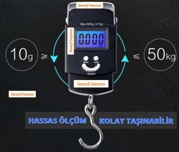 B50 Elektronik Çengel Terazi 50kg