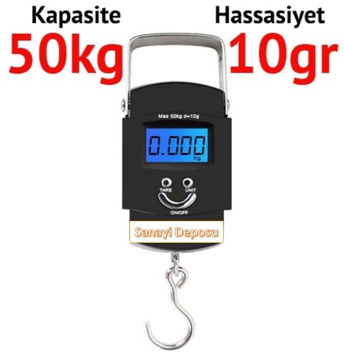 B50 Elektronik Çengel Terazi 50kg