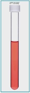 İSOLAB 077.03.002 tüp - cam - vidalı kapaklı - 16 x 160 mm (100 adet)