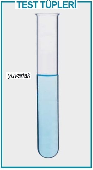 İSOLAB 077.04.001 tüp - P.S - yuvarlak tabanlı - 12 x 75 mm (1000 adet)