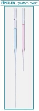 İSOLAB 084.01.001 pastör pipetleri - cam - 145 mm (250 adet)