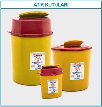 İSOLAB 062.80.905 atık kutusu - 5 lt (1 adet)