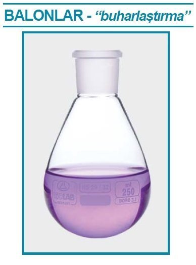 İSOLAB 030.55.901 balon - buharlaştırma - 1000 ml (1 adet)